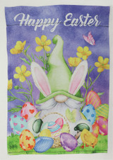 Happy Easter Gnome Garden Flag, 12" x 18"