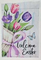 Welcome Easter Garden Flag, 12" x 18"