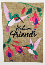 Welcome Friends Garden Flag, 12" x 18"