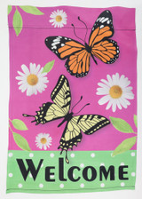 28" x 40" Butterfly Welcome Outdoor Flag
