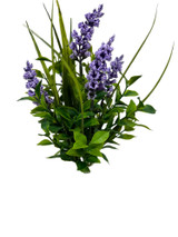 13" Plastic Mixed Bush, Lavender
