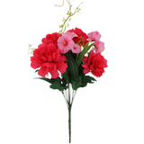 Carnation & Petunia Mixed Bush, Pink Combo
