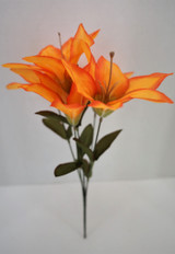13" Lily Bush, Orange