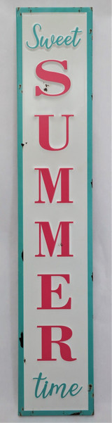 31.5" Sweet Summertime Vertical Metal Sign