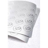Silver Double Heart  Envelope Seals, 50ct.
