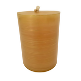 4" Yellow/Gold Brush Pillar Candle