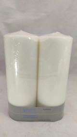 8" White Pillar Candle, 2ct.
