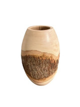 Natural Wood Vase - 10" x 10" x 16"