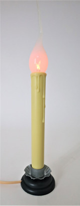 Country Candle Lamp with Flicker Bulb