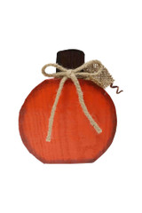 Rustic Wooden Pumpkin  7.87"