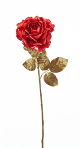 26" Open Rose Stem - Brick Red