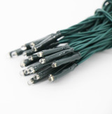 35-Count LED Teeny Lights - Battery Operated, Green Wire, Warm White