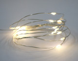 100-Count LED Wire Lights - Battery Operated, Warm White with Timer
