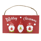 11.8" x 6" Gnome Trio Wood Christmas Sign