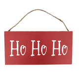 11.8" x 6" Ho Ho Ho Wood Sign