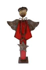 13" Red Angel with Star