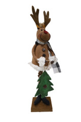 15.7" Reindeer with Tree