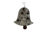 7.5" Birch Bell Ornament with Jingle Bells