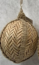 4" Woven Ball Ornament