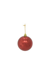 70mm Burgundy Boxed Ball Ornament - Set of 8