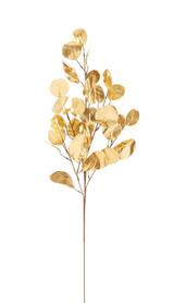 28" Eucalyptus Spray - Gold