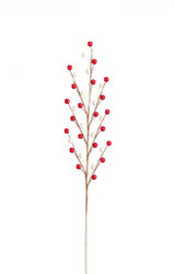 19" Berry Spray - Red & White