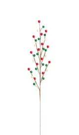 19" Berry Spray - Red, White & Green