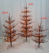 4.5ft. Black Tree with 100 Incandescent Lights