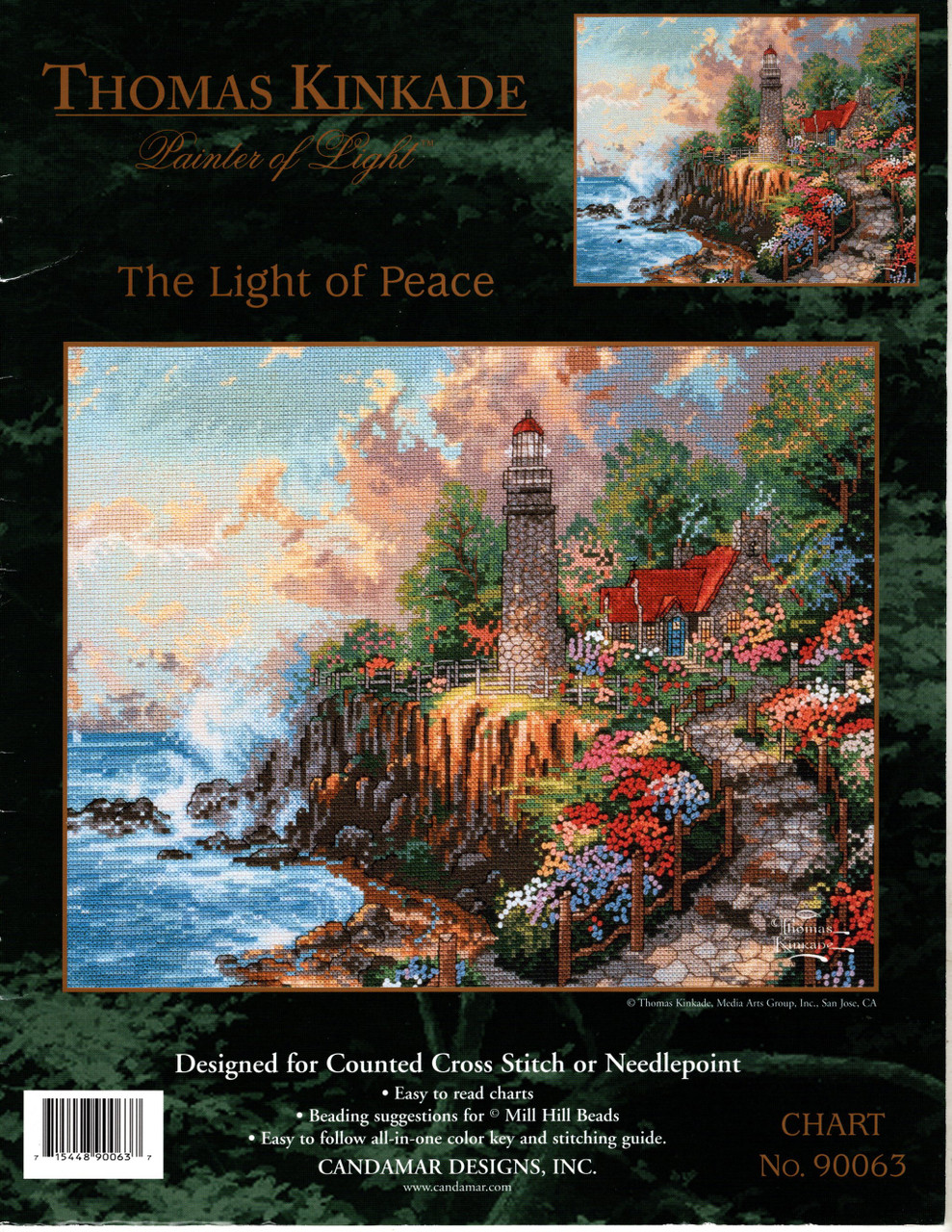 新品 未開封 Candamar Designs Thomas Kinkade Cicago，Winter at the 