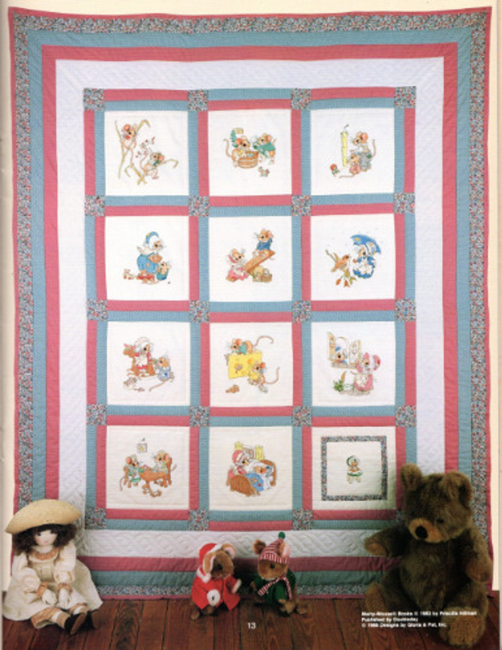 Gloria & Pat Designs THE MERRY MOUSE BOOK OF TOYS Cross Stitch Pattern Book