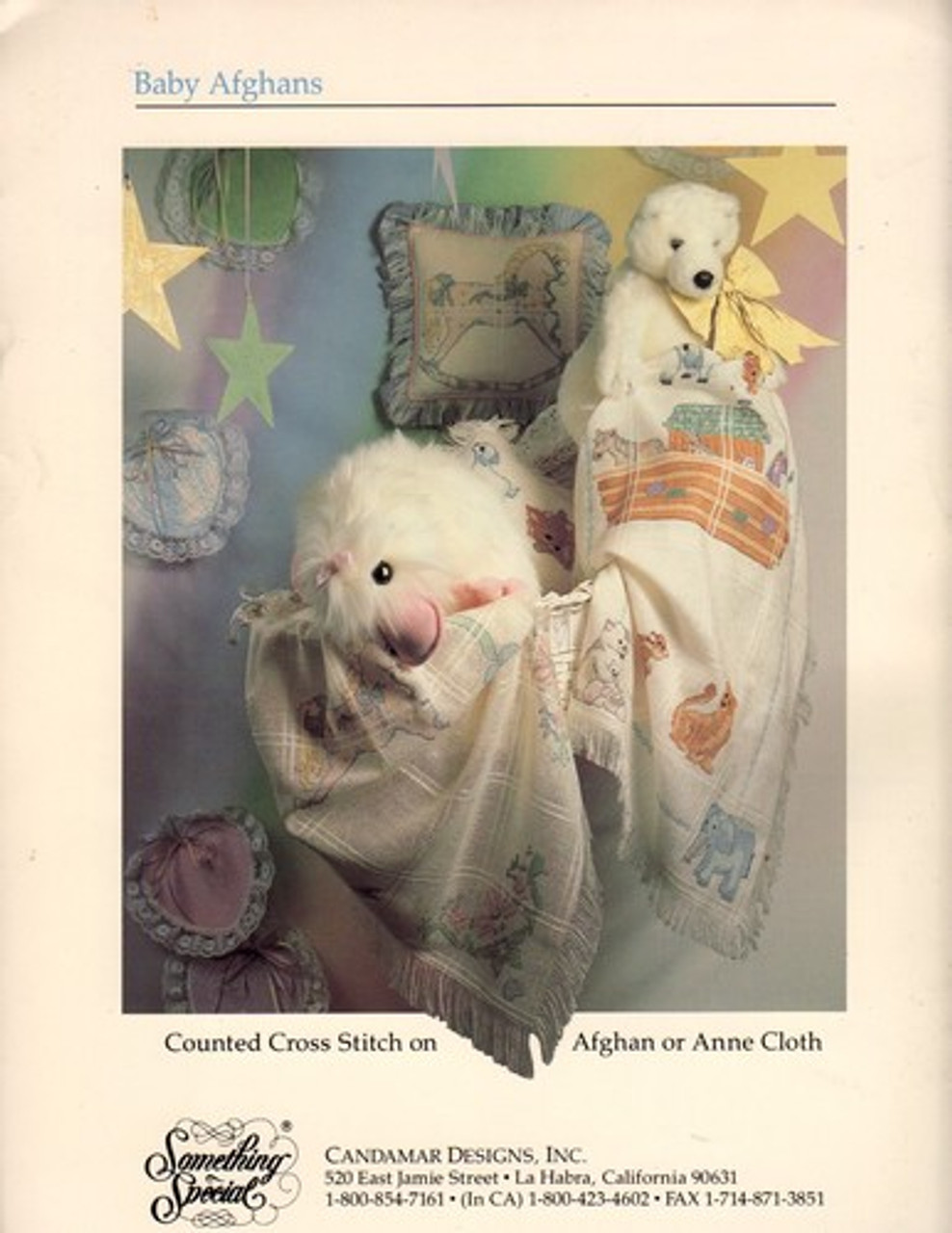 3 Counted Cross Stitch Pattern Books, Noah's Ark Afghan, Baby's Ark, Noah's  Ark