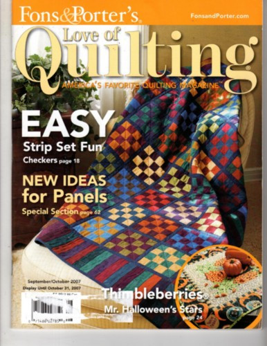 Fons & Porter's LOVE OF QUILTING Magazine September/October 2007