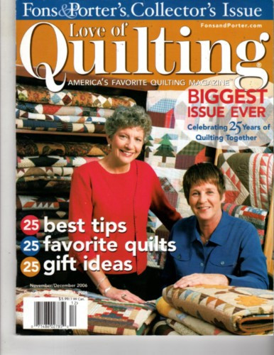 Fons & Porter's LOVE OF QUILTING Magazine November/December 2006