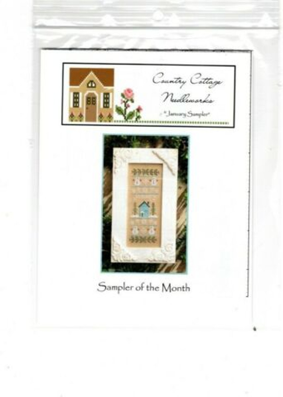 Country Cottage Needleworks SAMPLER OF THE MONTH January   JAN  26282.1663167375 