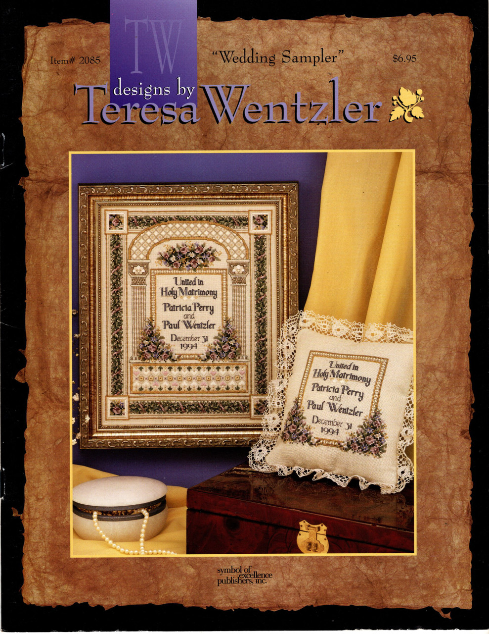 Just Cross Stitch WEDDING SAMPLER Teresa Wentzler