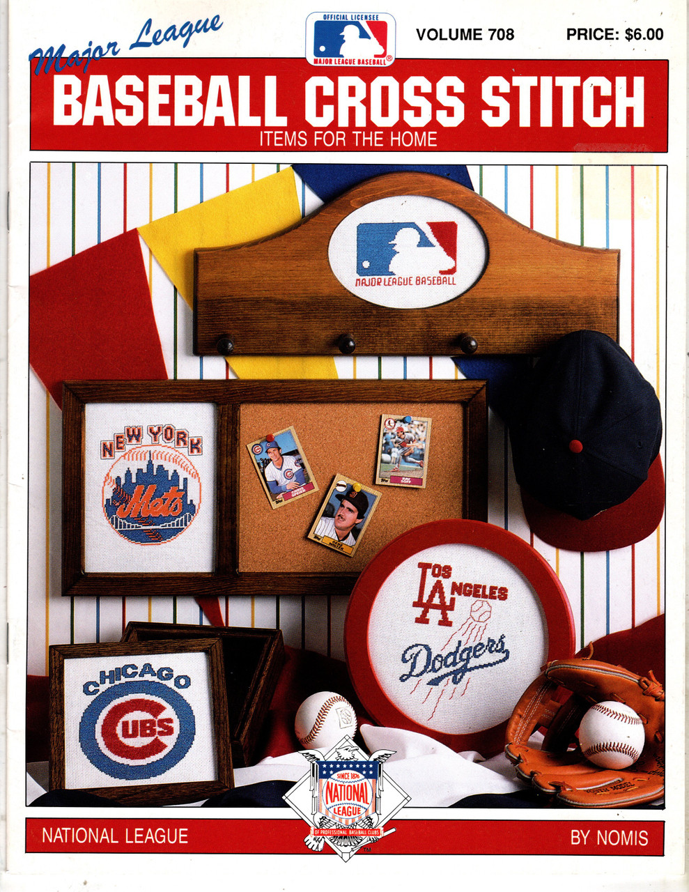 Nomis MAJOR LEAGUE BASEBALL CROSS STITCH National League