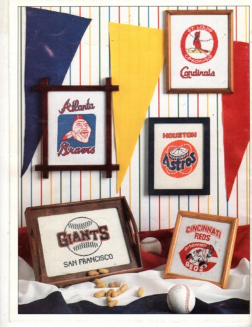 Nomis MAJOR LEAGUE BASEBALL CROSS STITCH National League Teams