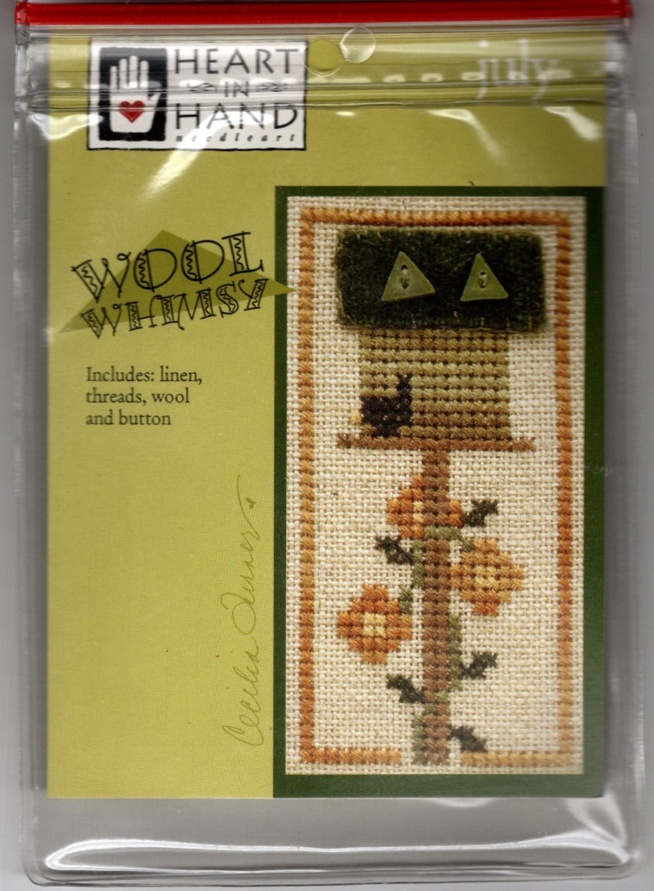Heart in Hand WOOL WHIMSY July Birdhouse Kit