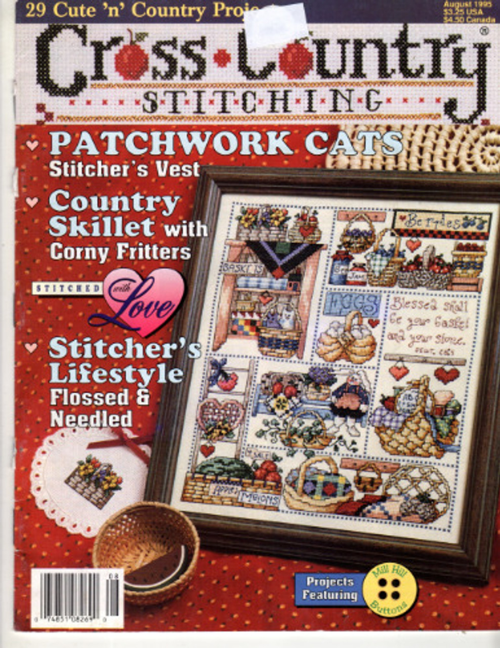 Cross stitch magazine vintage Cross Quick Cross Country Cross Stitcher 1988  2002 – Prices $US, includes shipping US, *Canada