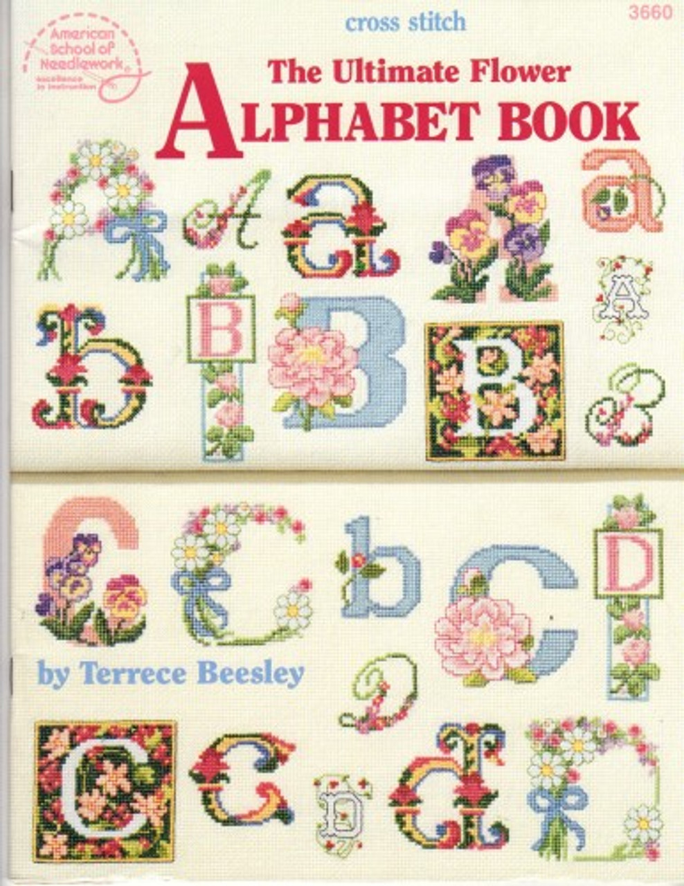 ASN The ULTIMATE FLOWER ALPHABET BOOK Cross Stitch