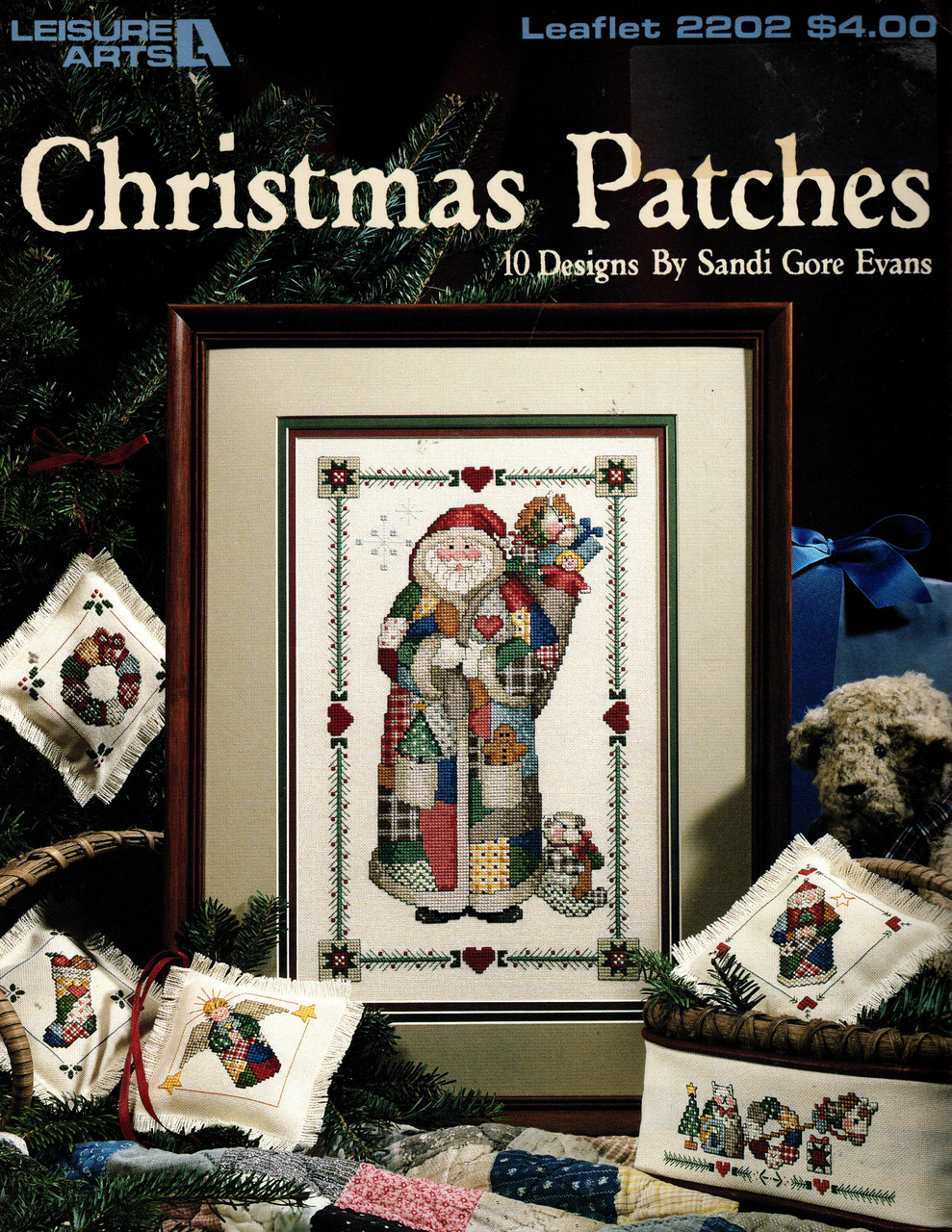 Leisure Arts CHRISTMAS PATCHES Sandi Gore Evans