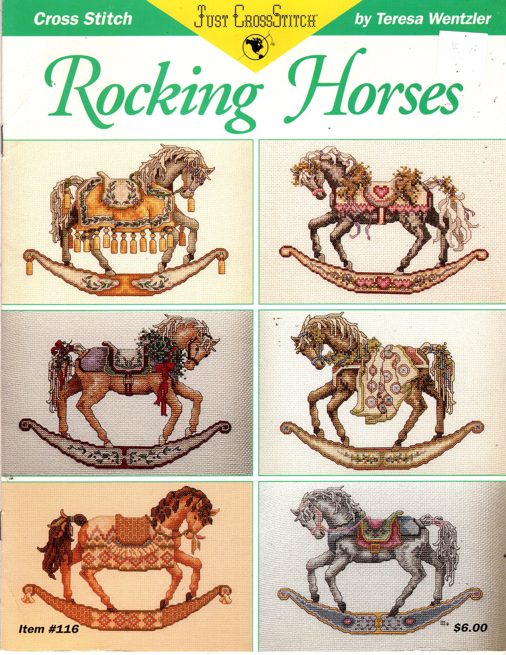 Just Cross Stitch ROCKING HORSES Teresa Wentzler