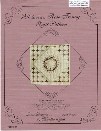 Rose Designs and more VICTORIAN ROSE FANCY QUILT PATTERN