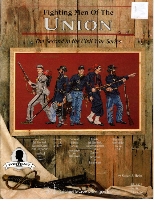 Jeanette Crews Fighting Men of the Union cross stitch booklet. Susan Heiss