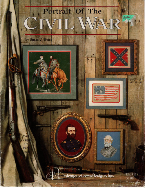 Jeanette Crews Portrait of the Civil War counted cross stitch booklet. Susan J Heiss