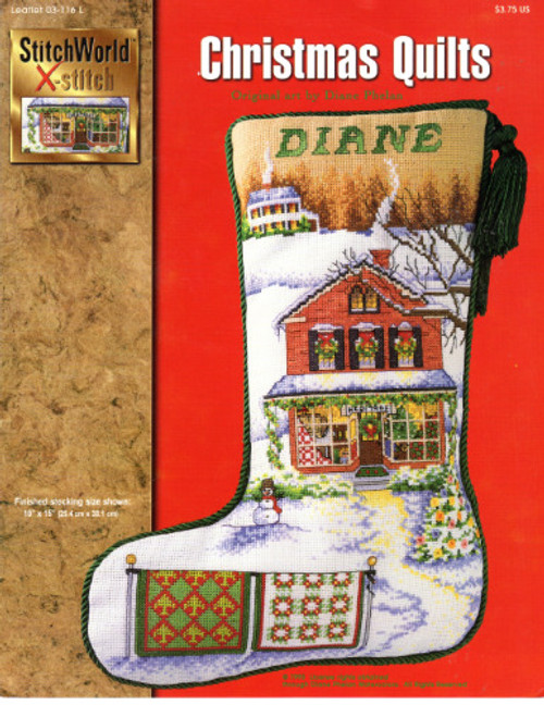 StitchWorld CHRISTMAS QUILTS Stocking  Diane Phalen