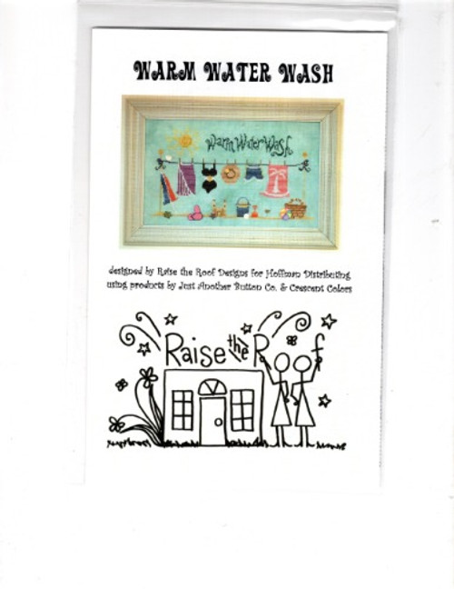 Raise the Roof Warm Water Wash counted cross stitch pattern chartpack.