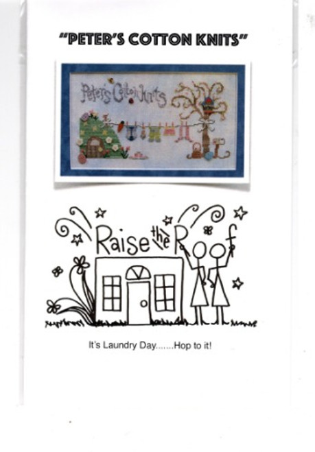 Raise the Roof Peter's Cotton Knits counted cross stitch pattern chartpack