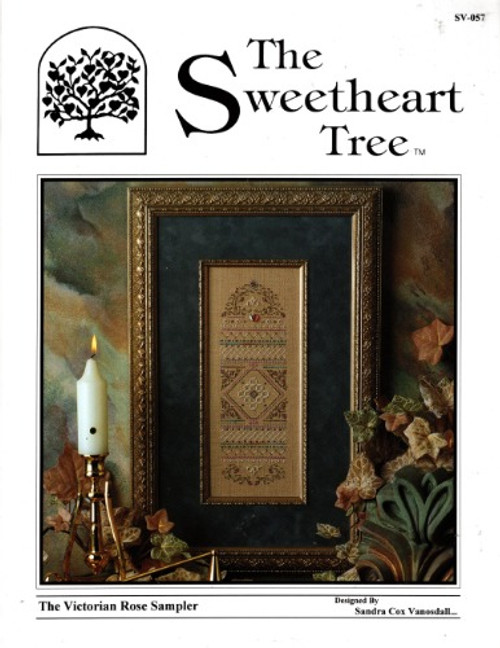 The Sweetheart Tree THE VICTORIAN ROSE SAMPLER w/embellishments