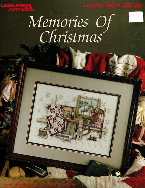 Leisure Arts Memories of Christmas Bk 34 Counted Cross Stitch Pattern leaflet. Paula Vaughan. Full color charted design Leisure Arts Memories of Christmas Bk 34 Counted Cross Stitch Pattern leaflet. Paula Vaughan. Full color charted design